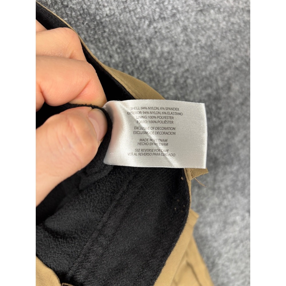 Orvis Pants Brown Size 40x30 Mens Fleece Lined Cargo Hiking Outoors Workwear - Picture 6 of 8